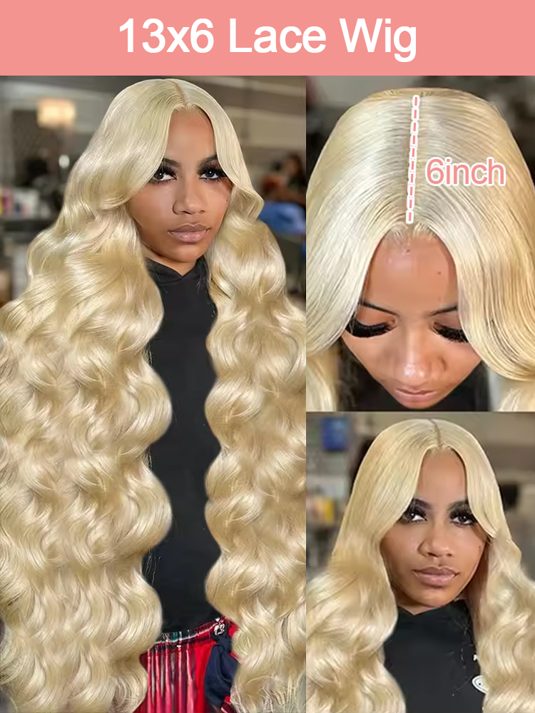 36 40 Inch 613 Honey Blonde Bo - 613 Blonde Body Wave Lace Front Wig ulasan dan harga