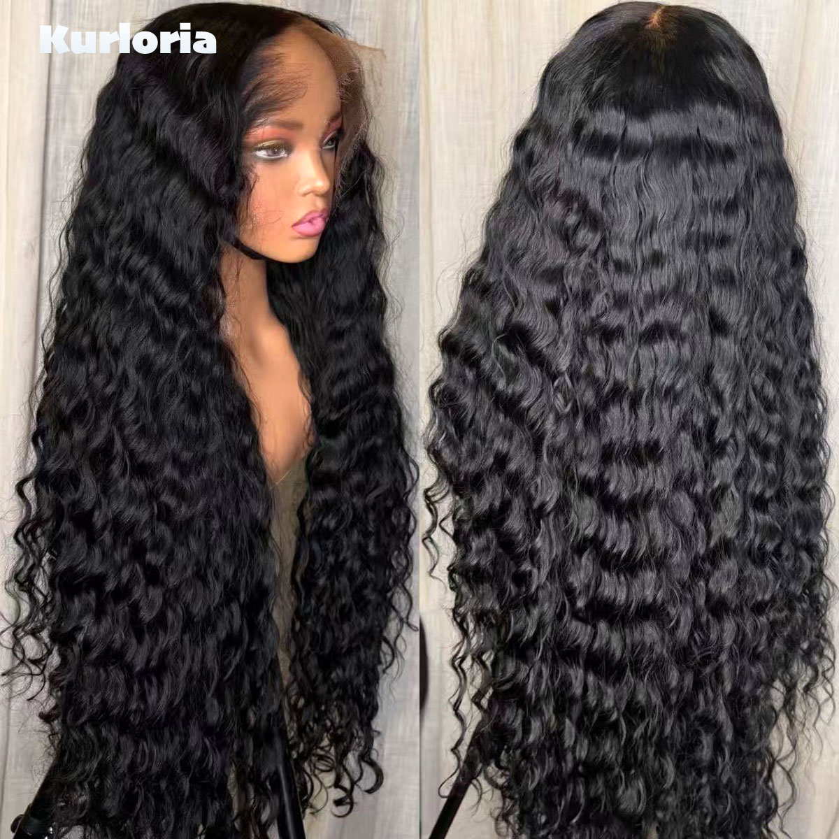 500 Density Deep Wave Natural  - Glueless Wear And Go Human Hair Wig ulasan dan harga