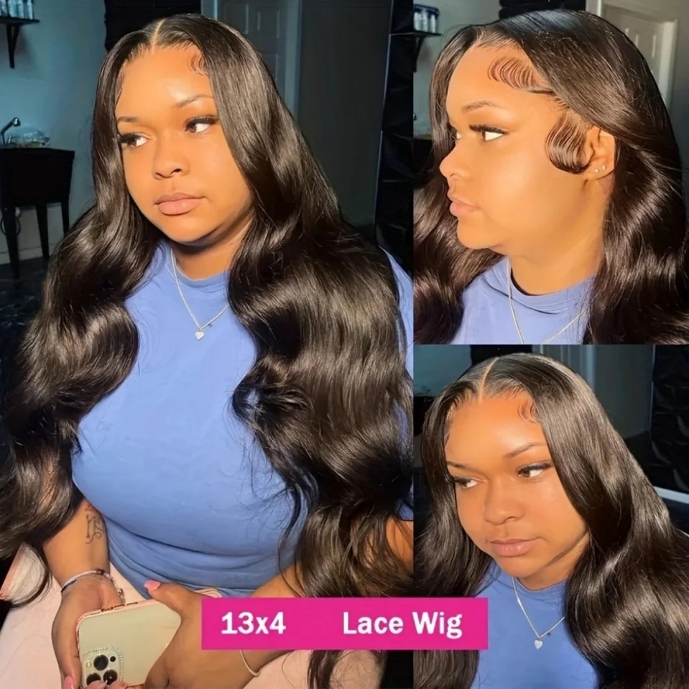 40 Inches Body Wave Human Hair - Lace Front Wigs ulasan dan harga