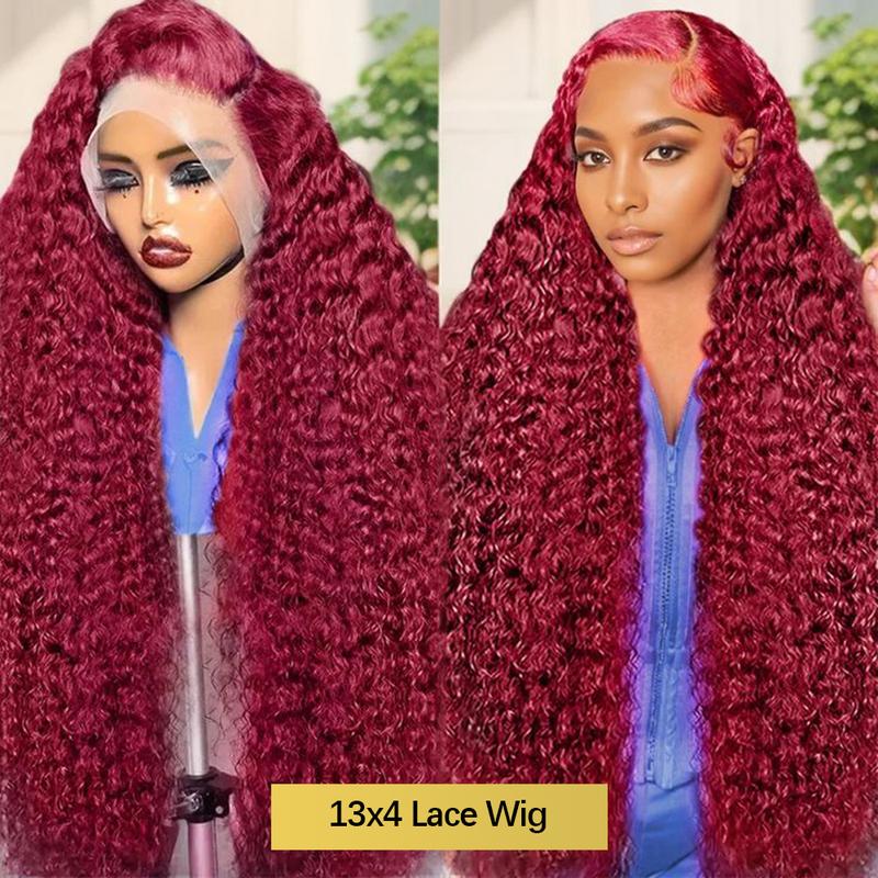 99j Deep Wave Lace Front Hair  - Lace Front Wigs ulasan dan harga