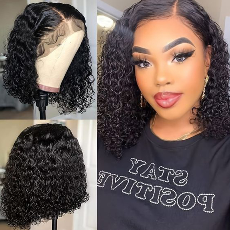 Deep Wave Wigs Human Hair 180  - Glueless Wear And Go Human Hair Wig ulasan dan harga