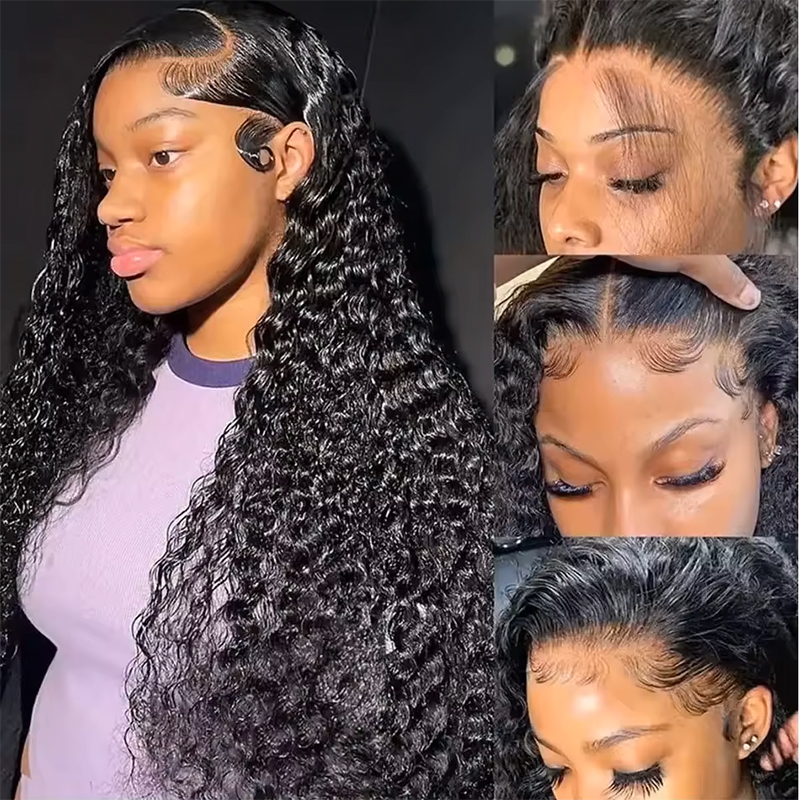 Deep Wave Human Hair Wigs 13X6 - Lace Front Wigs ulasan dan harga
