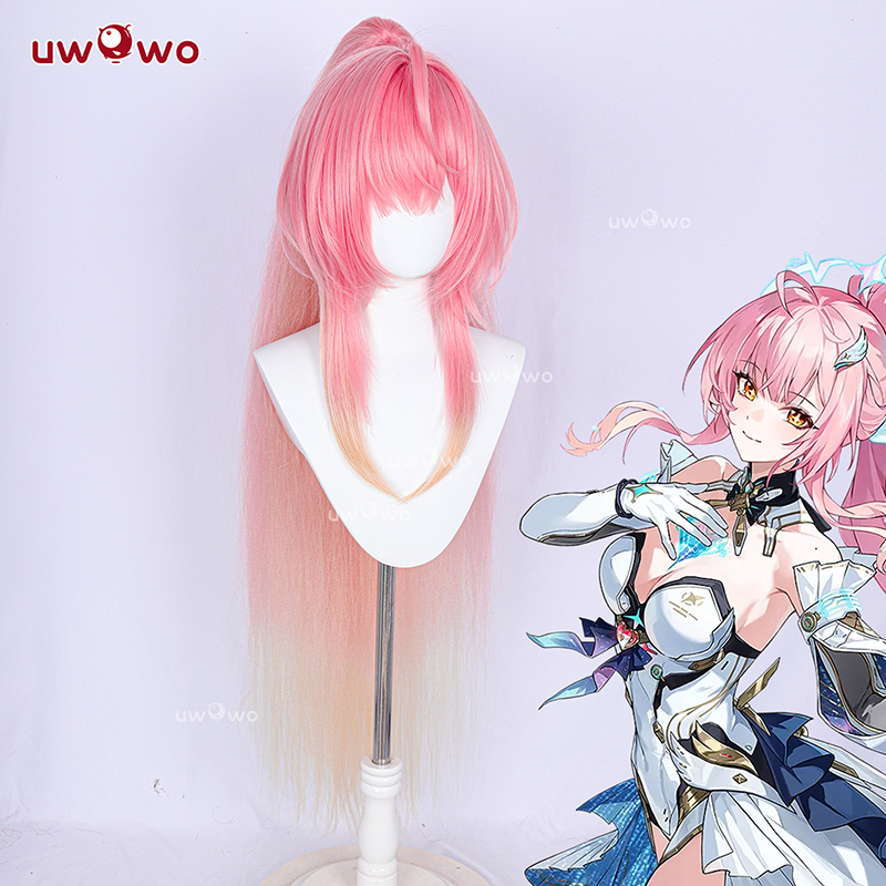 UWOWO Aemeath Wig Game Wutheri - Synthetic Wigs ulasan dan harga