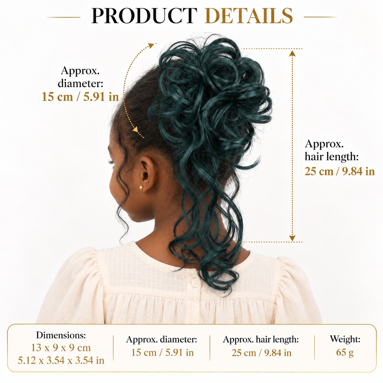 Curly Bun Hairpiece Claw Clip  - Claw Clip Messy Bun Hair Piece ulasan dan harga